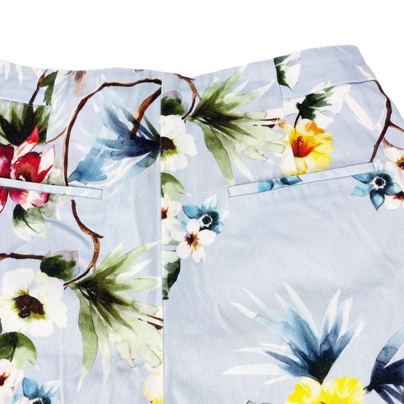 Zara Basic Collection Glen Floral Hawaiian Tropical Dressy Shorts Medium - Picture 7 of 9